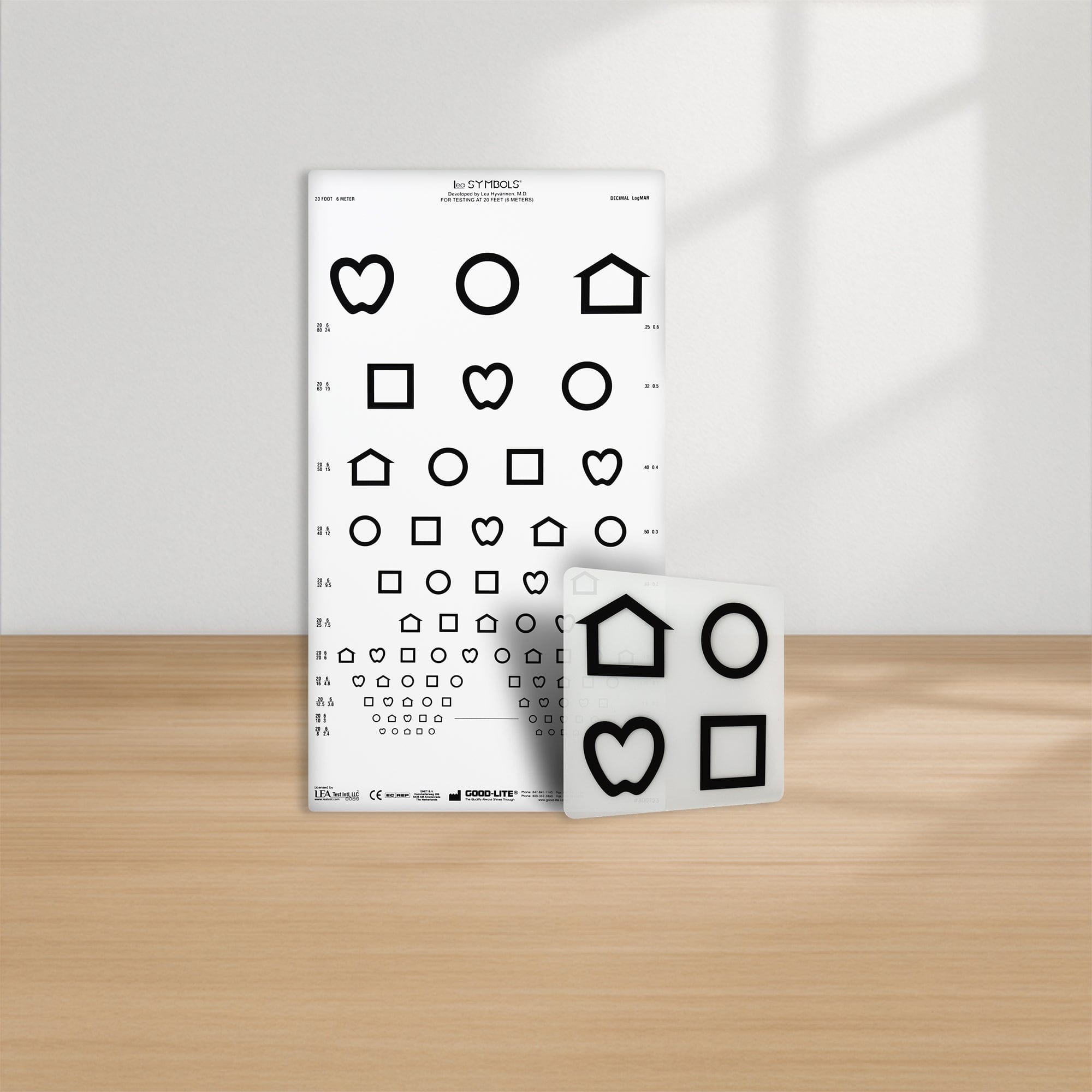 Good-Lite Illuminated Charts Chart(Distance): ESV1018™ - LEA SYMBOLS® Proportional - (20ft/6m)