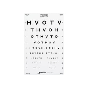 Good-Lite Illuminated Charts Chart(Distance): ESV1200™ and ESV1500™ - HOTV Linear Spaced - Chart Only (10ft/3m) Chart(Distance): ESV1200™ and ESV1500™ - HOTV Linear Spaced (10ft/3m)