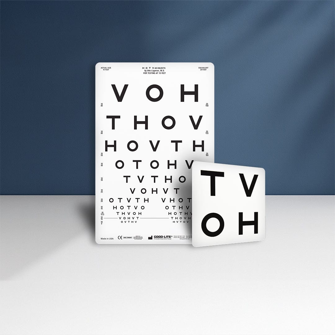 Good-Lite Illuminated Charts Chart(Distance): ESV1200™ and ESV1500™ - HOTV Pediatric (10ft/3m)