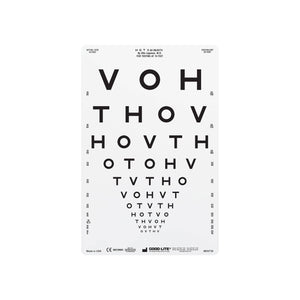 Good-Lite Illuminated Charts Chart(Distance): ESV1200™ and ESV1500™ - HOTV Proportionally Spaced - Chart Only (10ft/3m) Chart(Distance): ESV1200™ and ESV1500™ - HOTV Propotionally Spaced (10ft/3m)