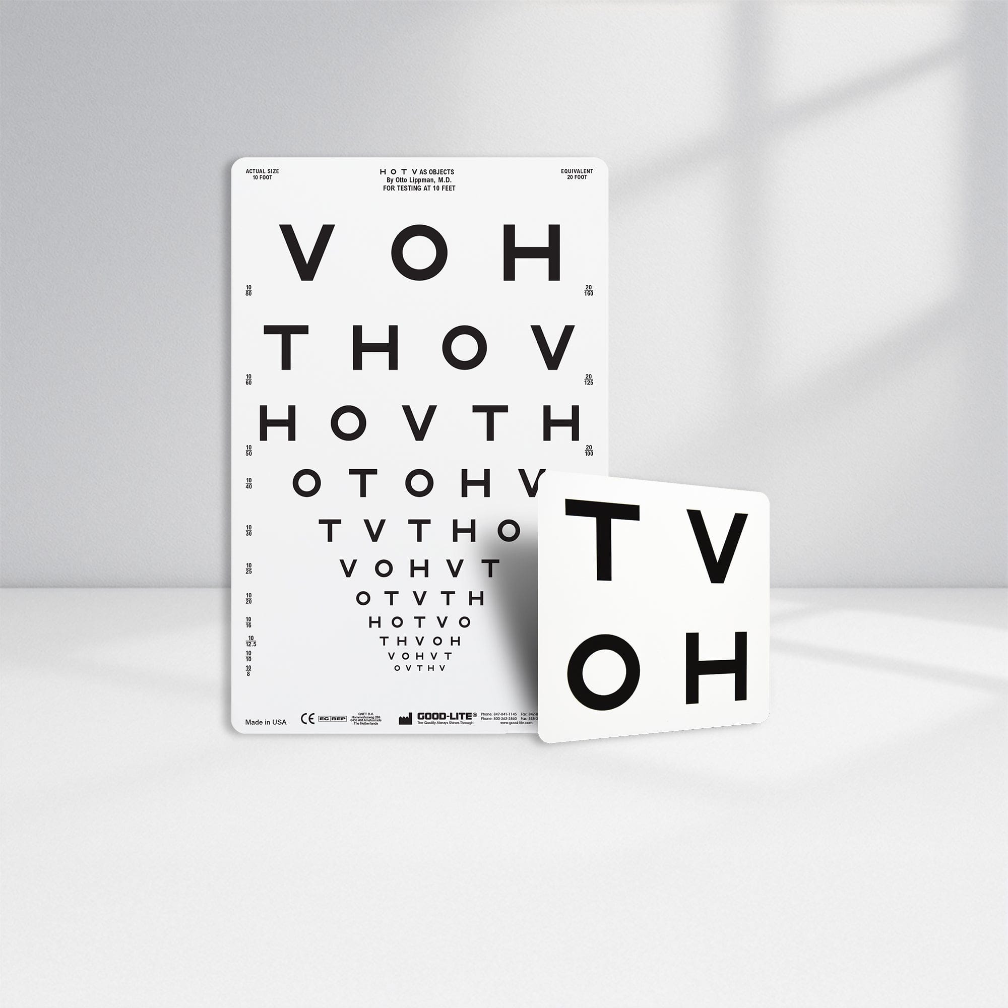 Good-Lite Illuminated Charts Chart(Distance): ESV1200™ and ESV1500™ - HOTV Propotionally Spaced (10ft/3m)