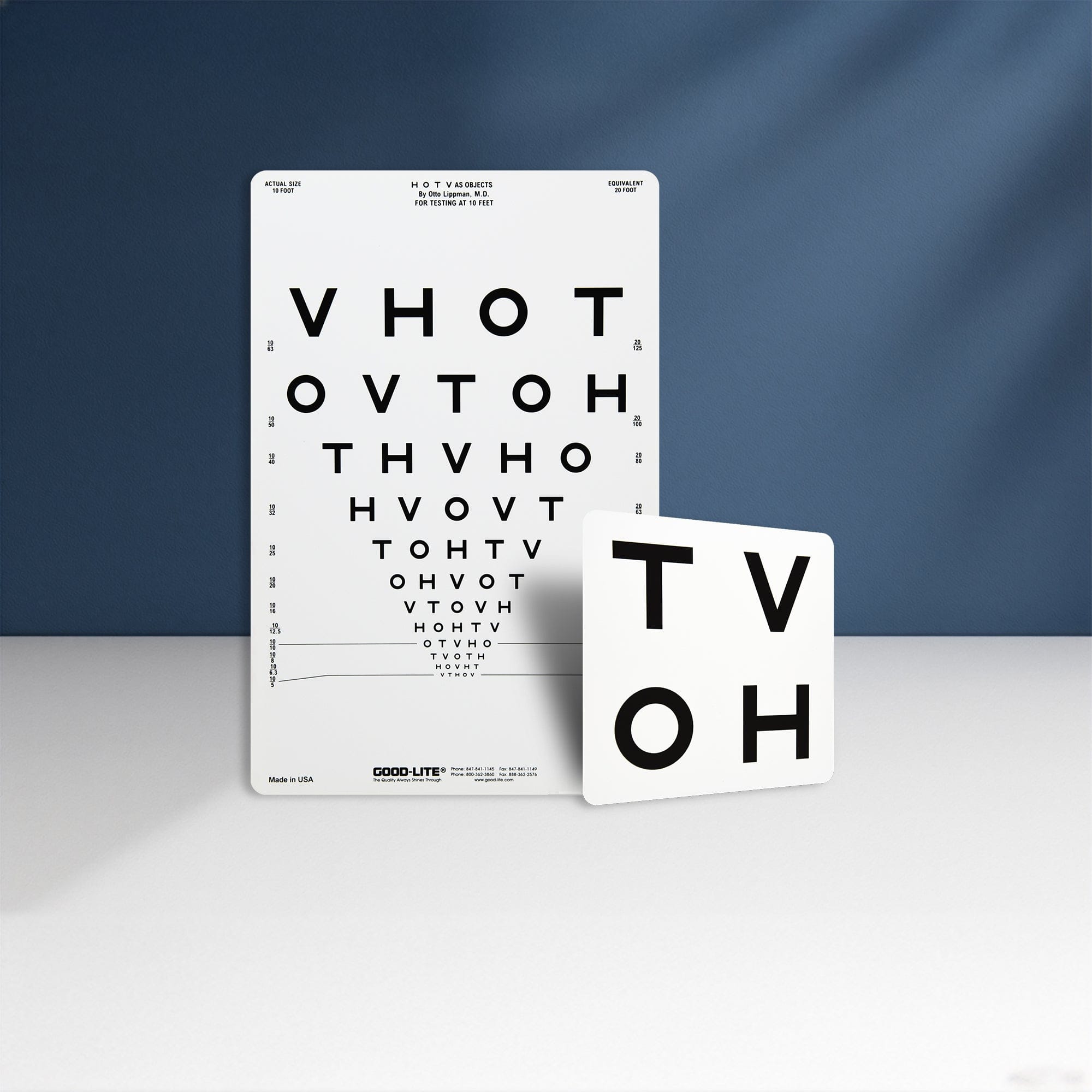 Good-Lite Illuminated Charts Chart(Distance): ESV1200™ and ESV1500™ - HOTV Propotionally Spaced (10ft/3m)