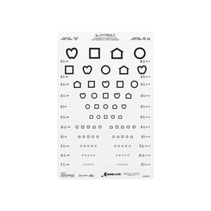 Good-Lite Illuminated Charts Chart(Distance): ESV1200™ and ESV1500™ - LEA SYMBOLS® Linear Spaced - Chart Only (10ft/3m) Chart(Distance): ESV1200™ and ESV1500™ - LEA SYMBOLS® Linear Spaced