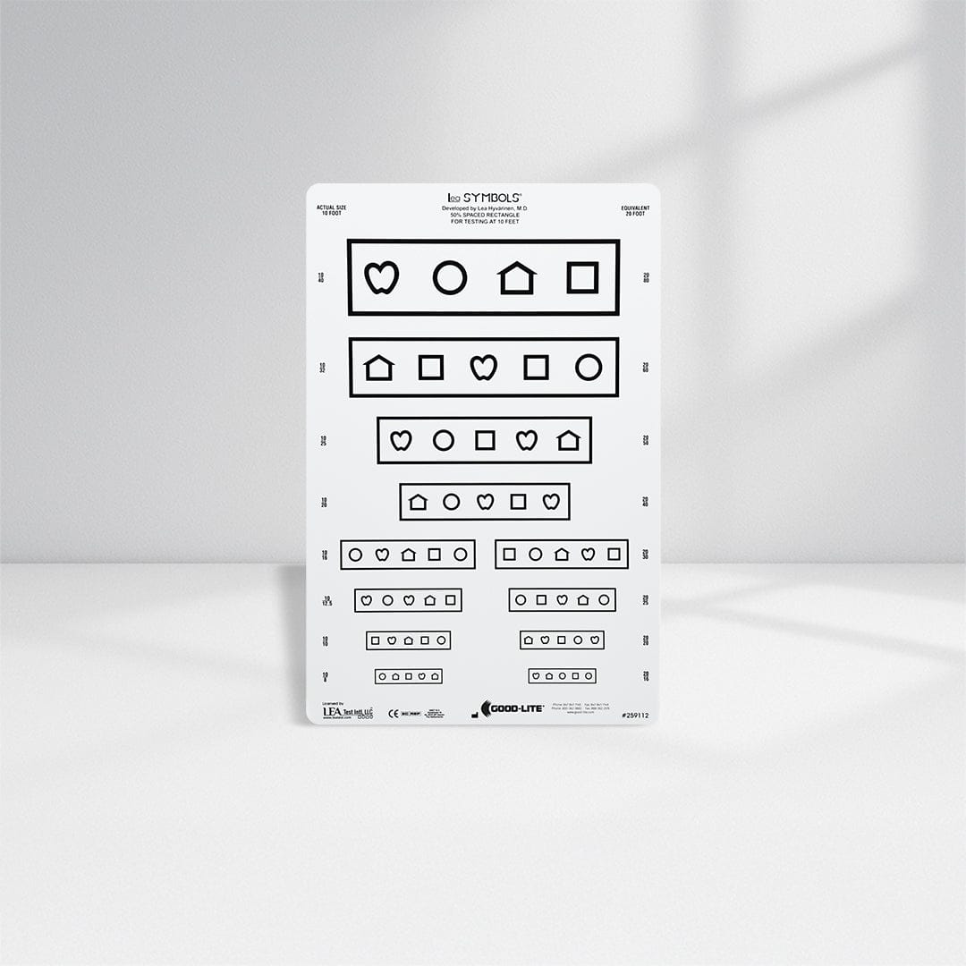 Good-Lite Illuminated Charts Chart(Distance): ESV1200™ and ESV1500™ - LEA SYMBOLS® - MASSTest Format - US Notations