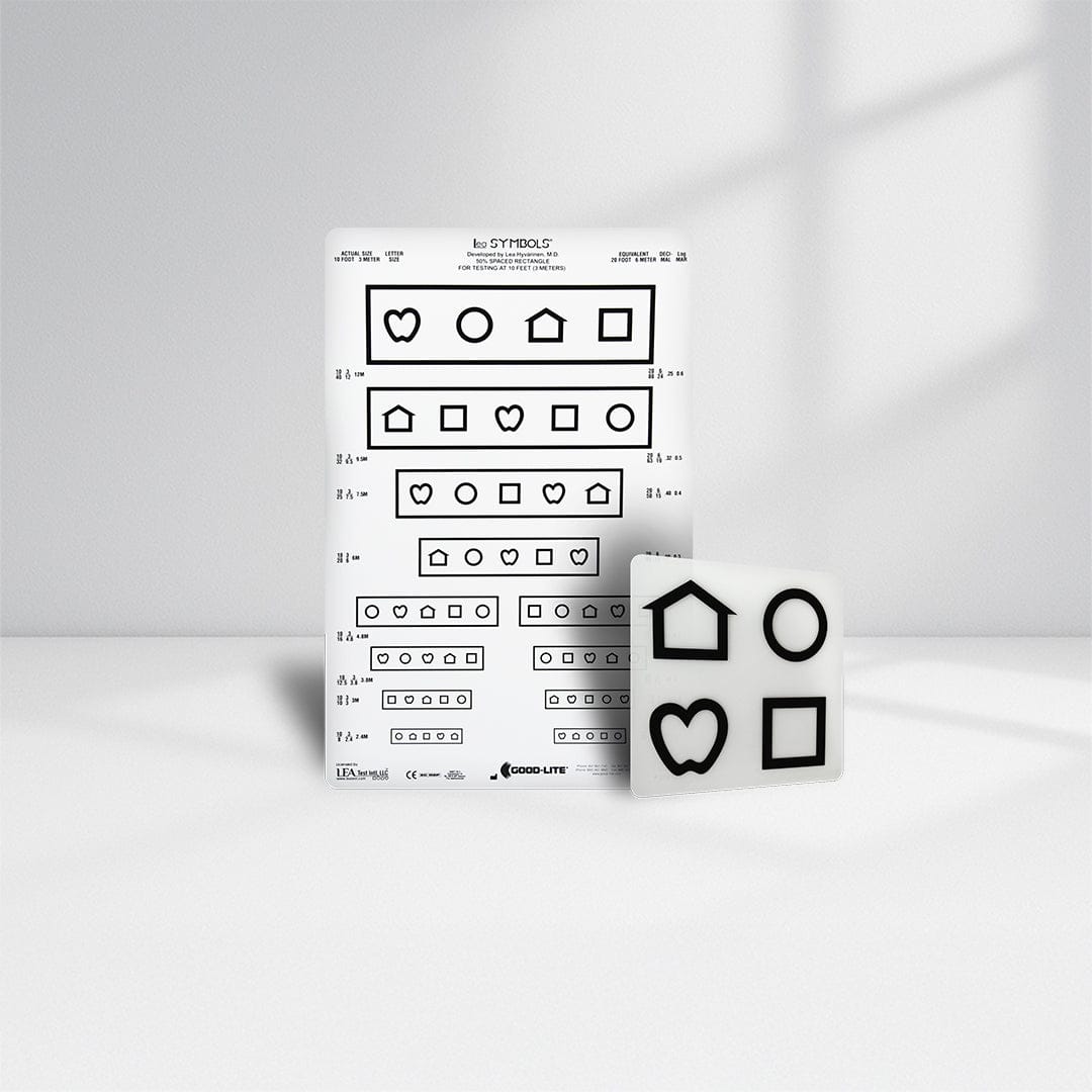 Good-Lite Illuminated Charts Chart(Distance): ESV1200™ and ESV1500™ - LEA SYMBOLS® - MASSTest Format - US Notations