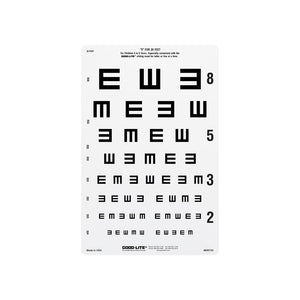 Good-Lite Illuminated Charts Chart(Distance): ESV1200™ and ESV1500™ - Tumbling E Linear-Spaced (20ft/6m)