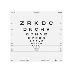 Good-Lite Illuminated Charts Chart(Distance): ESV3000™ and ESC2000™ - ETDRS 2000 Series - Sloan Letter - Chart 2 (10ft/3m)