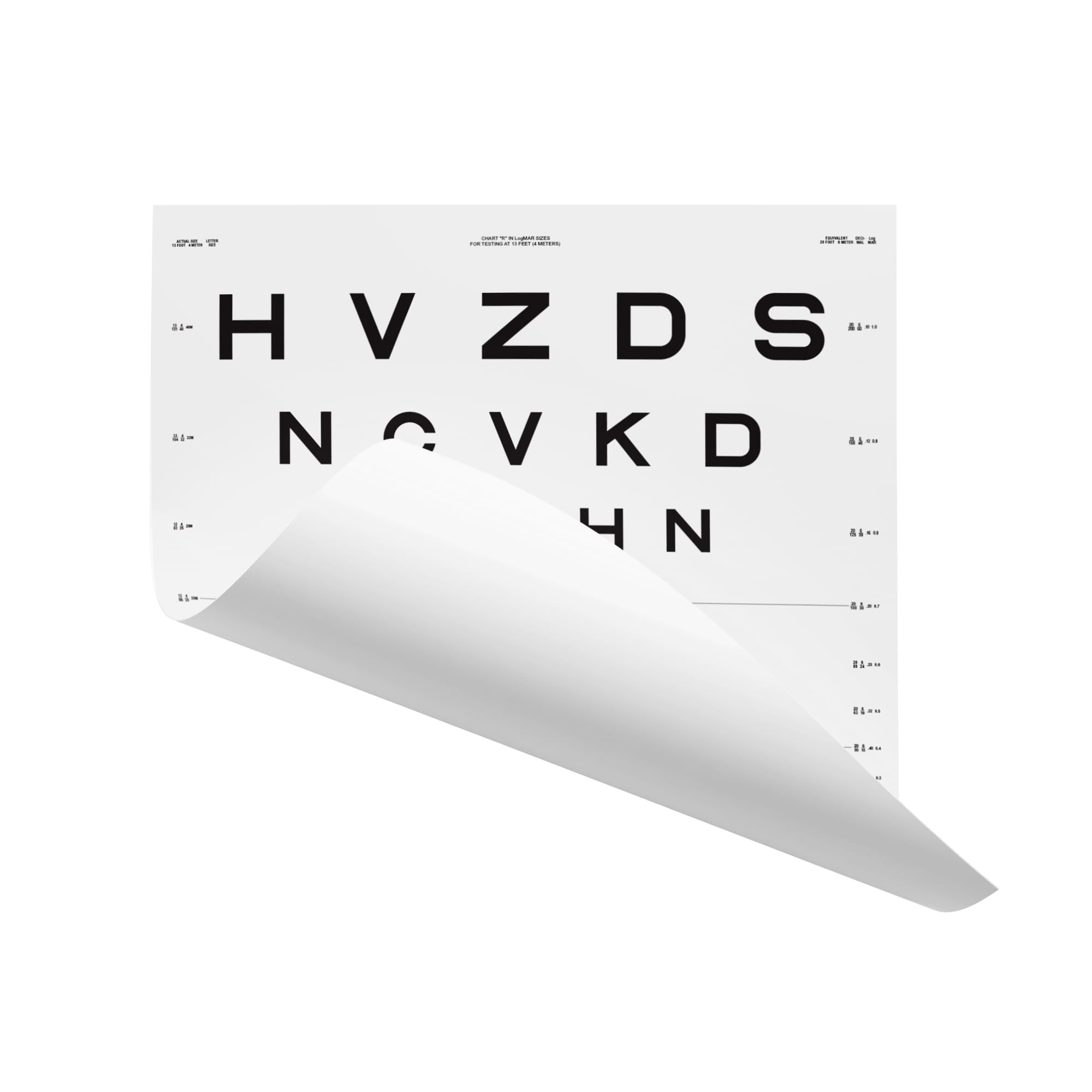 Good-Lite Illuminated Charts Chart(Distance): ESV3000™ and ESC2000™ - ETDRS Original Series - Roll-Up - Chart R (13ft/4m) Chart(Distance): ESV3000™ and ESC2000™ - ETDRS Original Series - Chart R (13ft/4m)