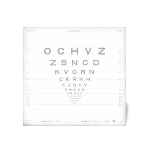 Good-Lite Illuminated Charts Chart(Distance): ESV3000™ and ESC2000™ - ETDRS - Sloan Letter Low Contrast - 10% Contrast (10ft/3m)