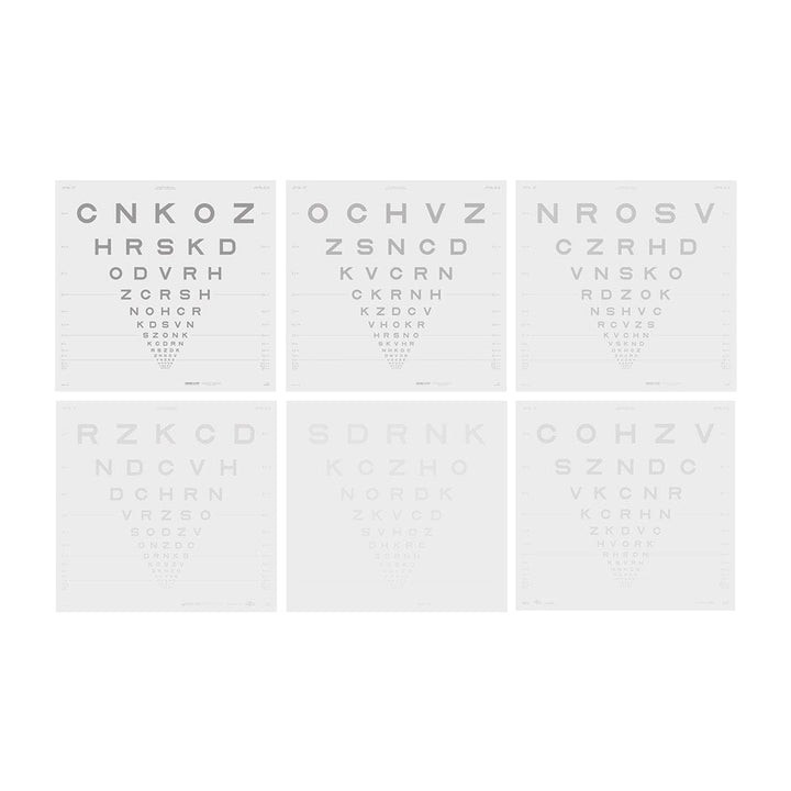 Good-Lite Distance chart: ESV3000™ and ESC2000™ - ETDRS - Sloan Letter Low Contrast