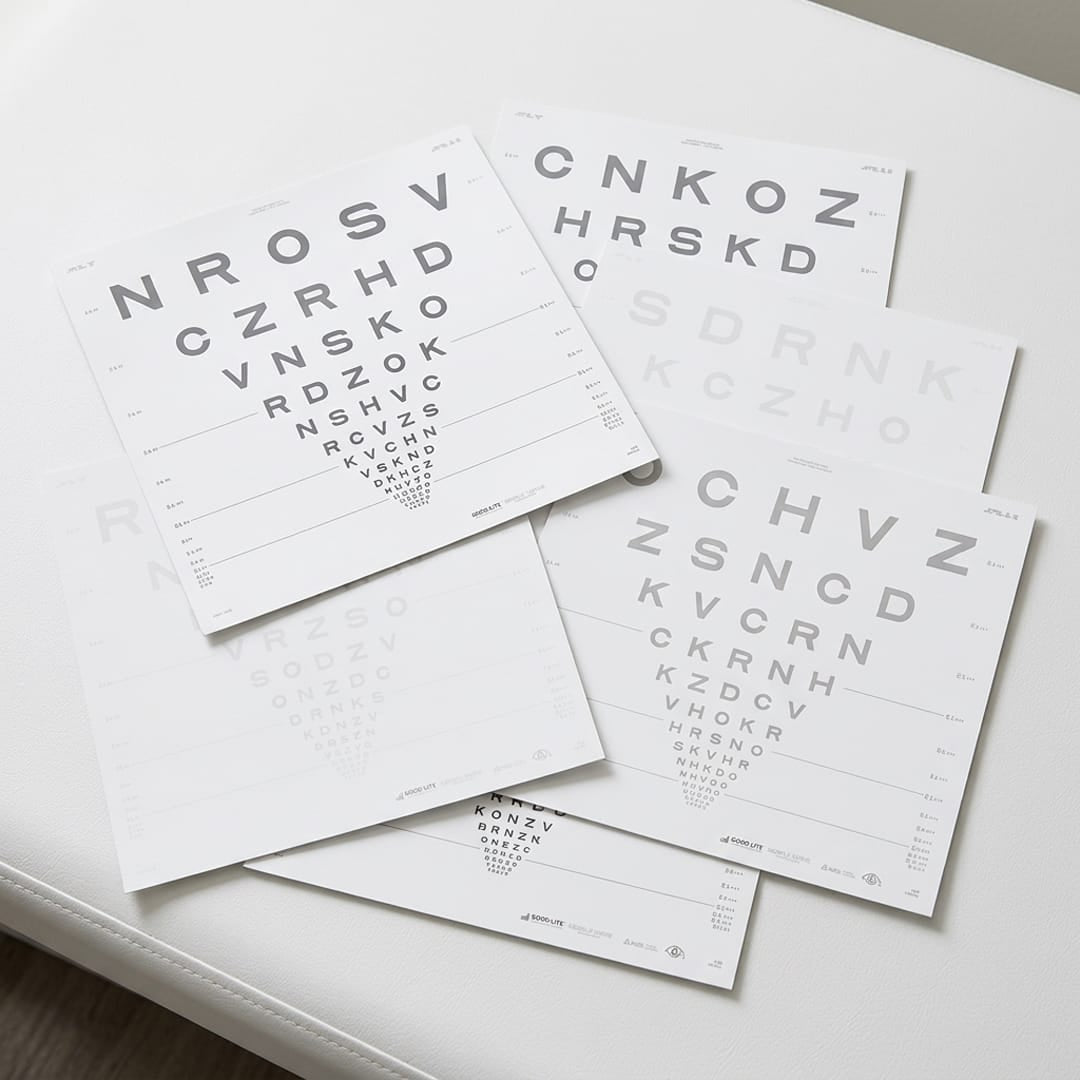 Good-Lite Illuminated Charts Chart(Distance): ESV3000™ and ESC2000™ - ETDRS - Sloan Letter Low Contrast (13ft/4m)