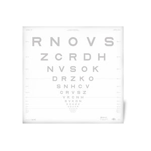 Good-Lite Illuminated Charts Chart(Distance): ESV3000™ and ESC2000™ - ETDRS - Sloan Letter Low Contrast - 2.5% Contrast - Mixed Order (13ft/4m)