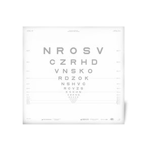 Good-Lite Illuminated Charts Chart(Distance): ESV3000™ and ESC2000™ - ETDRS - Sloan Letter Low Contrast - 5% Contrast (10ft/3m)