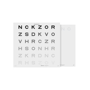 Good-Lite Illuminated Charts Chart(Distance): ESV3000™ and ESC2000™ - Evans Letter Low Contrast Test (ELCT)