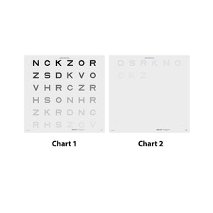 Good-Lite Illuminated Charts Chart(Distance): ESV3000™ and ESC2000™ - Evans Letter Low Contrast Test (ELCT) - Set (39"/1m) Evans Letter Contrast Test (ELCT) for ESV3000™ and ESC2000™