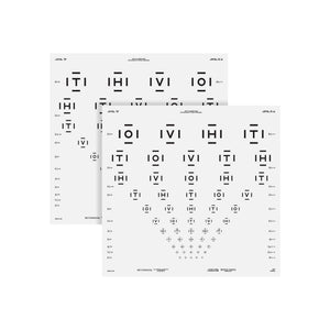 Good-Lite Illuminated Charts Chart(Distance): ESV3000™ and ESC2000™ - HOTV ETDRS with 50% Crowding Bars (13ft/4m)