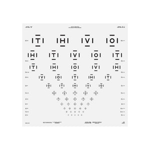 Good-Lite Illuminated Charts Chart(Distance): ESV3000™ and ESC2000™ - HOTV ETDRS with 50% Crowding Bars (Mixed Order) (13ft/4m) Chart(Distance): ESV3000™ and ESC2000™ - HOTV ETDRS with 50% Crowding Bars (13ft/4m)