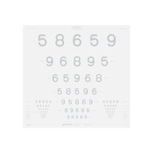 Good-Lite Illuminated Charts Chart(Distance): ESV3000™ and ESC2000™ - LEA NUMBERS® ETDRS Low Contrast - 10% Contrast (13ft/4m) Chart(Distance): ESV3000™ and ESC2000™ - LEA NUMBERS® ETDRS Low Contrast - (13ft/4m)