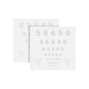 Good-Lite Illuminated Charts Chart(Distance): ESV3000™ and ESC2000™ - LEA NUMBERS® ETDRS Low Contrast - (13ft/4m)