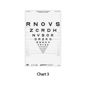 Good-Lite Illuminated Charts Chart(Intermediate): ESV1200™ and ESV1500™ - ETDRS 2000 Series - Sloan Letter - Chart 3 - (31.5"/80cm) (758600) Chart(Intermediate): ESV1200™ and ESV1500™ - ETDRS 2000 Series - Sloan Letter - (31.5"/80cm)