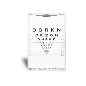 Good-Lite Illuminated Charts Chart(Intermediate): ESV1200™ and ESV1500™ - ETDRS Original Series -  Sloan Letter Low Contrast - 10% Contrast - Chart 1 (26"/66cm)