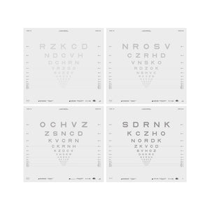 Good-Lite Illuminated Charts ETDRS Sloan Letter Low Contrast Eye Chart for ESV3000™ & ESC2000™ – 10 ft / 3 m