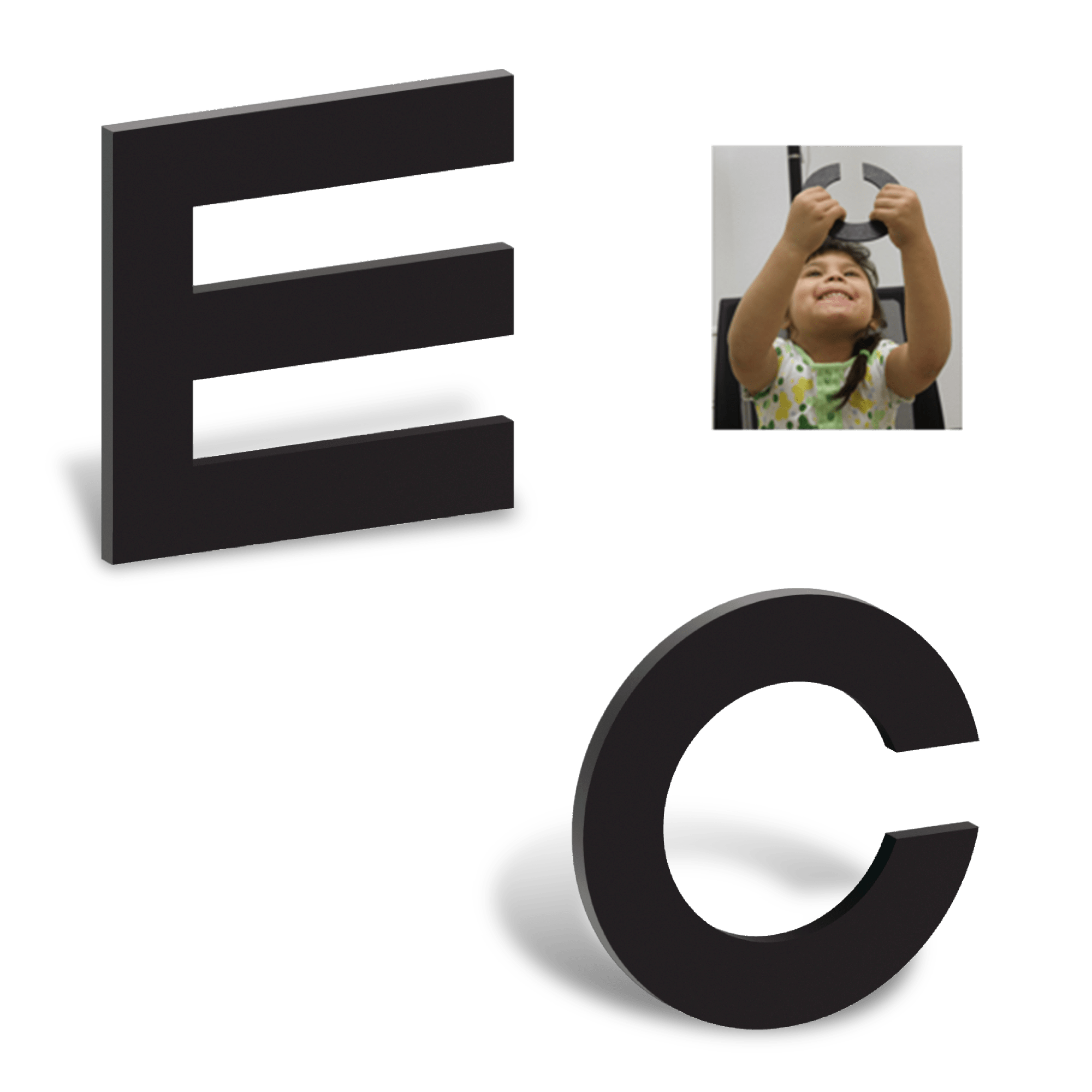 Good-Lite Landolt C and Tumbling E Large Response Plastic Optotype