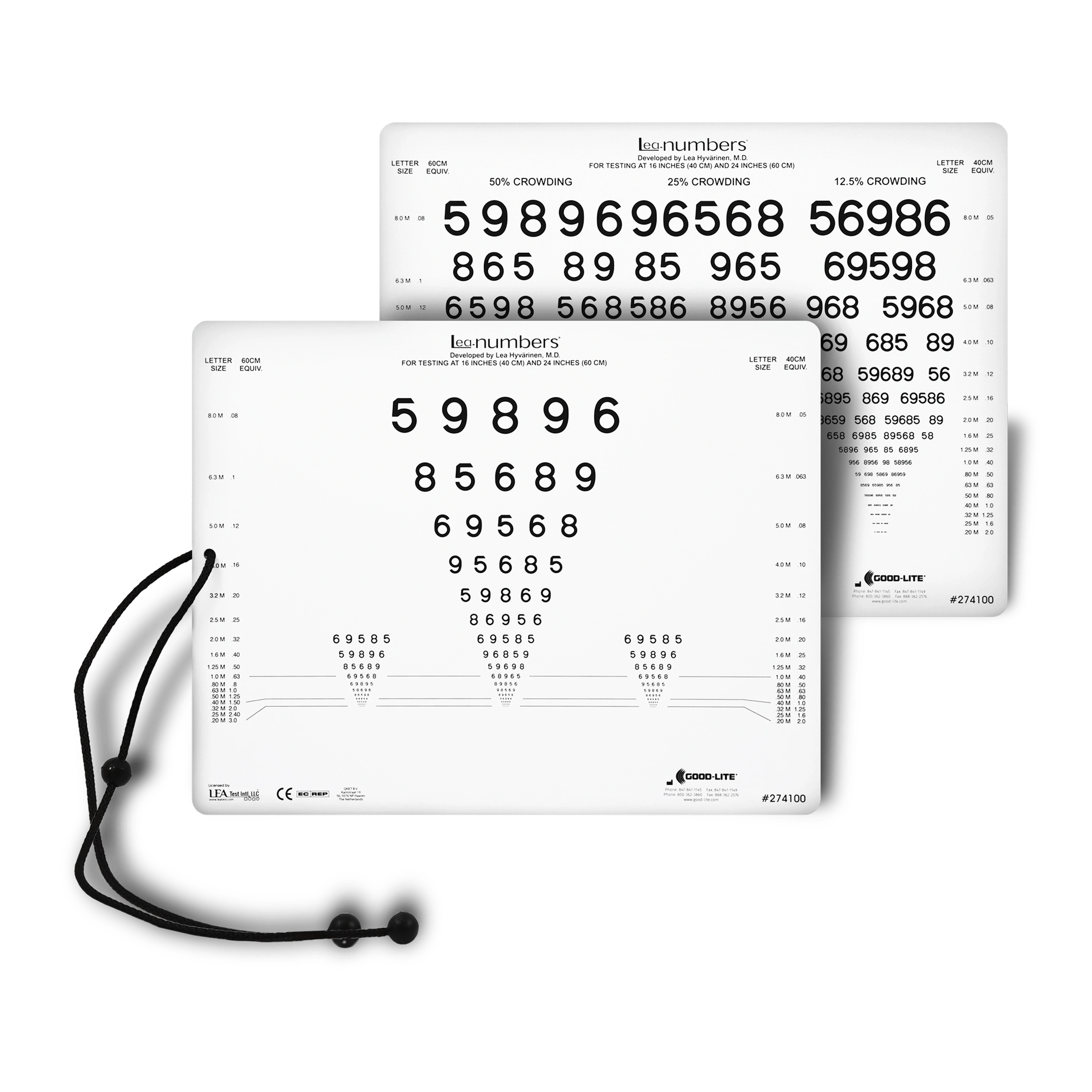 Lea Color Test LEA NUMBERS® Intermediate & Near Vision Card