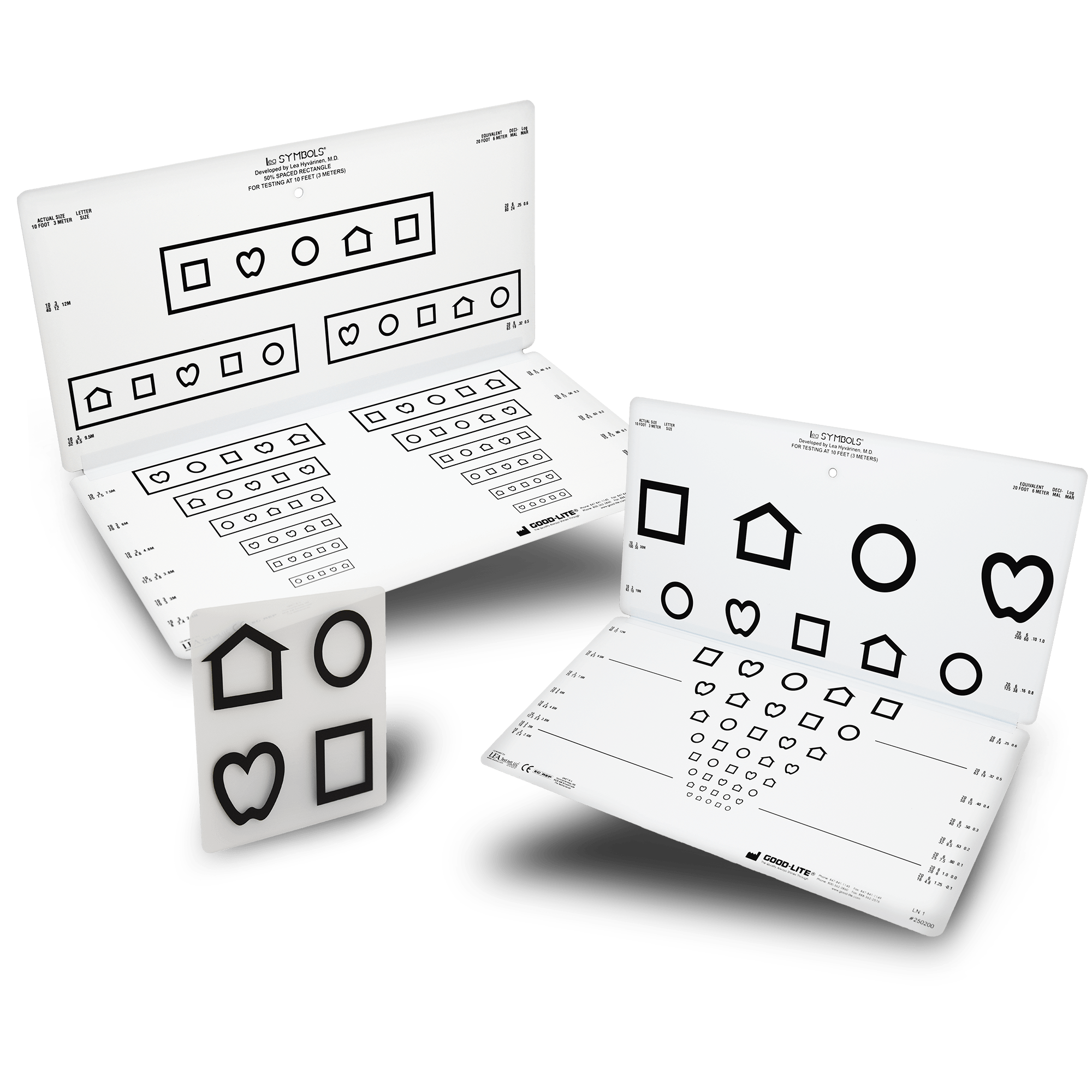 LEA SYMBOLS® 10Line Folding Pediatric Eye Chart