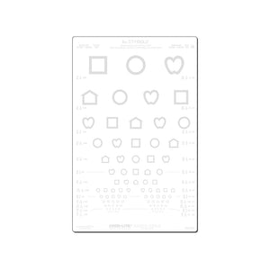 Good-Lite LEA® Vision Tests 10% LEA Symbols® Translucent Contrast Chart Set LEA Symbols® Translucent Contrast Chart Set