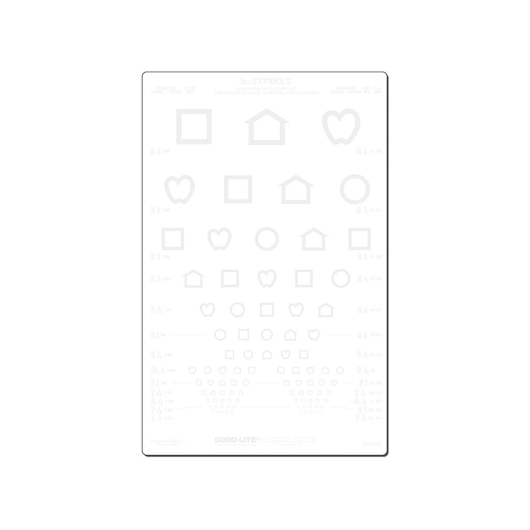Good-Lite LEA® Vision Tests 25% LEA Symbols® Translucent Contrast Chart Set LEA Symbols® Translucent Contrast Chart Set