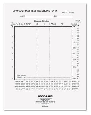 Good-Lite Low Contrast Recording Form