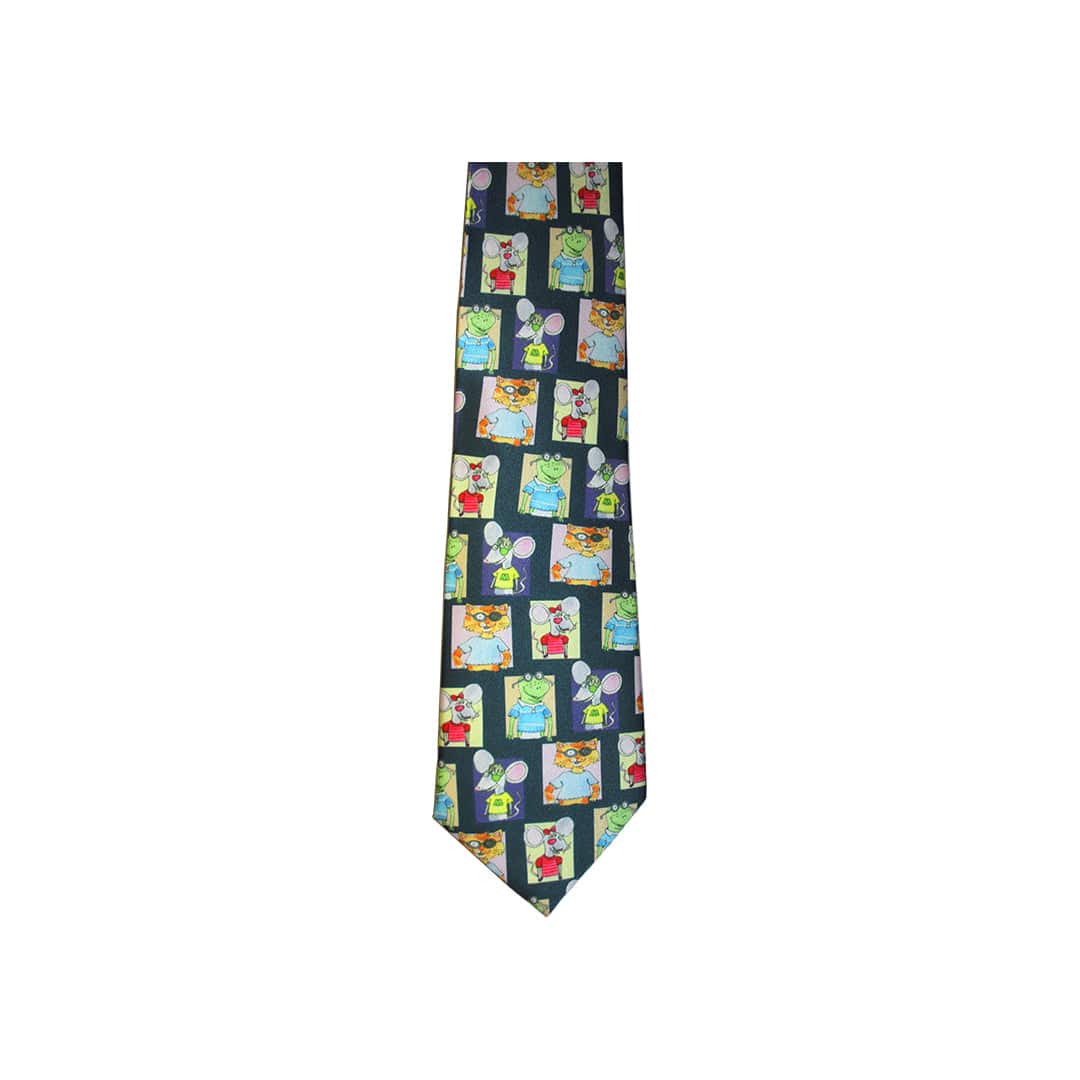 Good-Lite Novelty Items Necktie: Patch Cat - Blue Necktie: Patch Cat