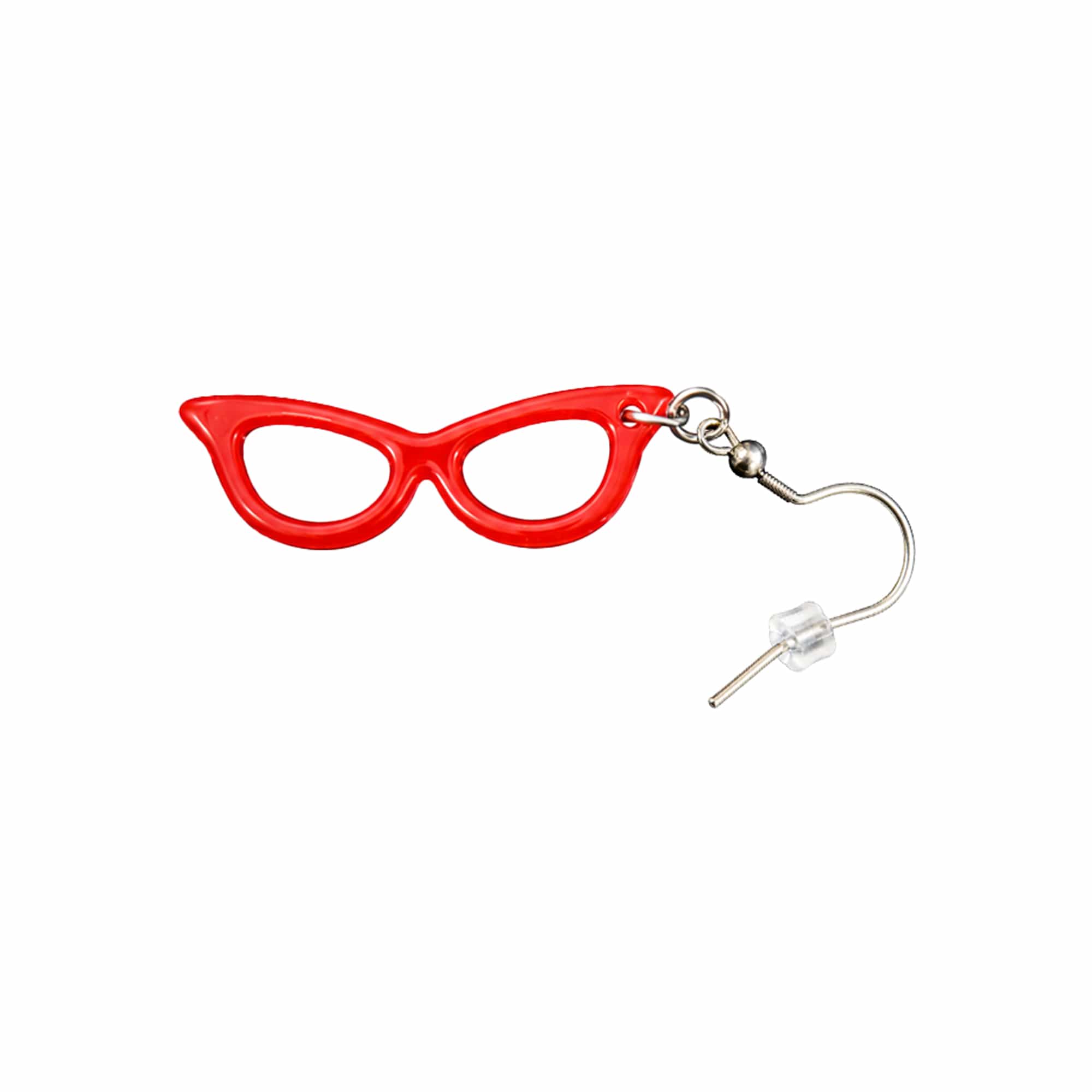 Good-Lite Red Earrings: Cat Eye Glasses