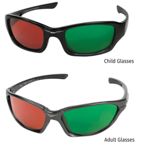 Good-Lite Red & Green Wraparound Glasses