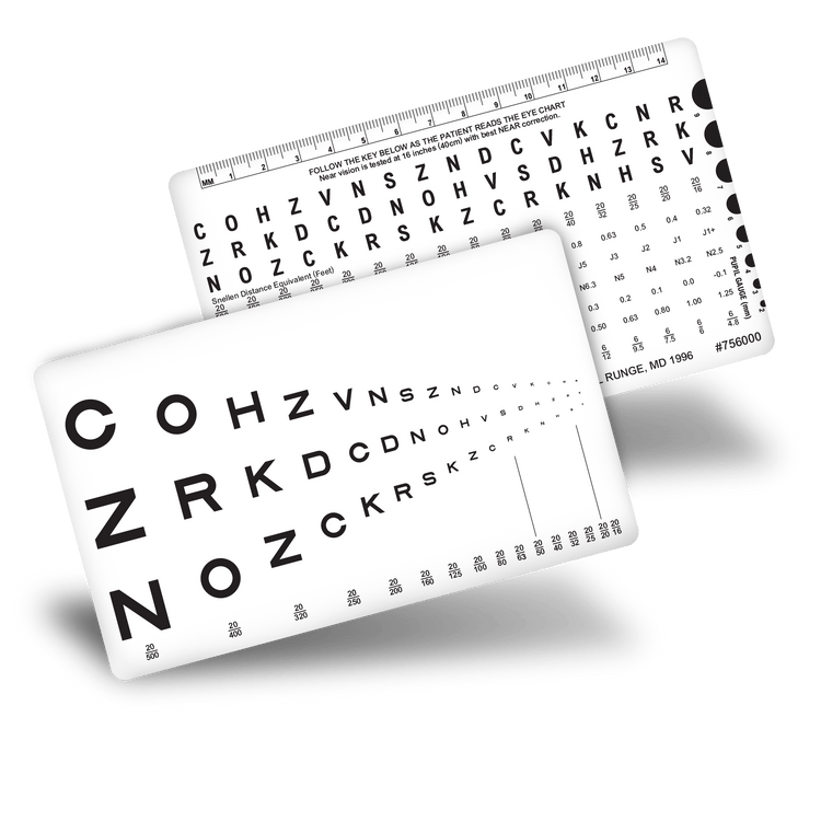Good-Lite Runge Sloan Letter Pocket Near Vision Card