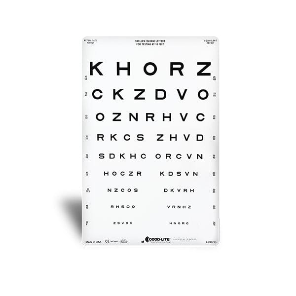 Good-Lite Sloan Letter Linear-spaced Distance Chart