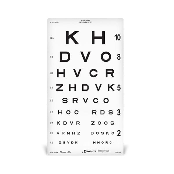 Sloan Letter Linear-Spaced Distance ESV1018™ Chart