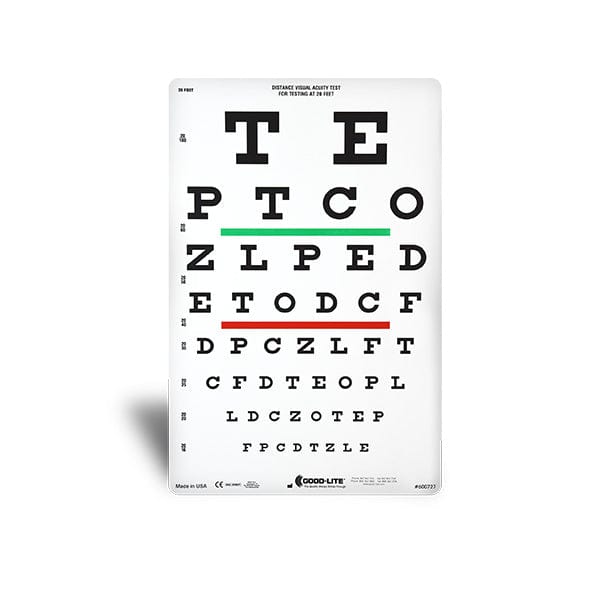 Good-Lite Snellen Letter Linear-spaced Distance Chart
