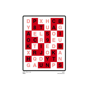 Good-Lite Therapeutic Aids Chart: Graduated Transmission Variable Tint (GTVT) Charts (60pt print) RGCM