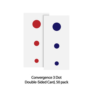 Good-Lite Therapeutic Aids Convergence 3 Dot Double-Sided Card, 50 pack Convergence 3 Dot Double-Sided Card