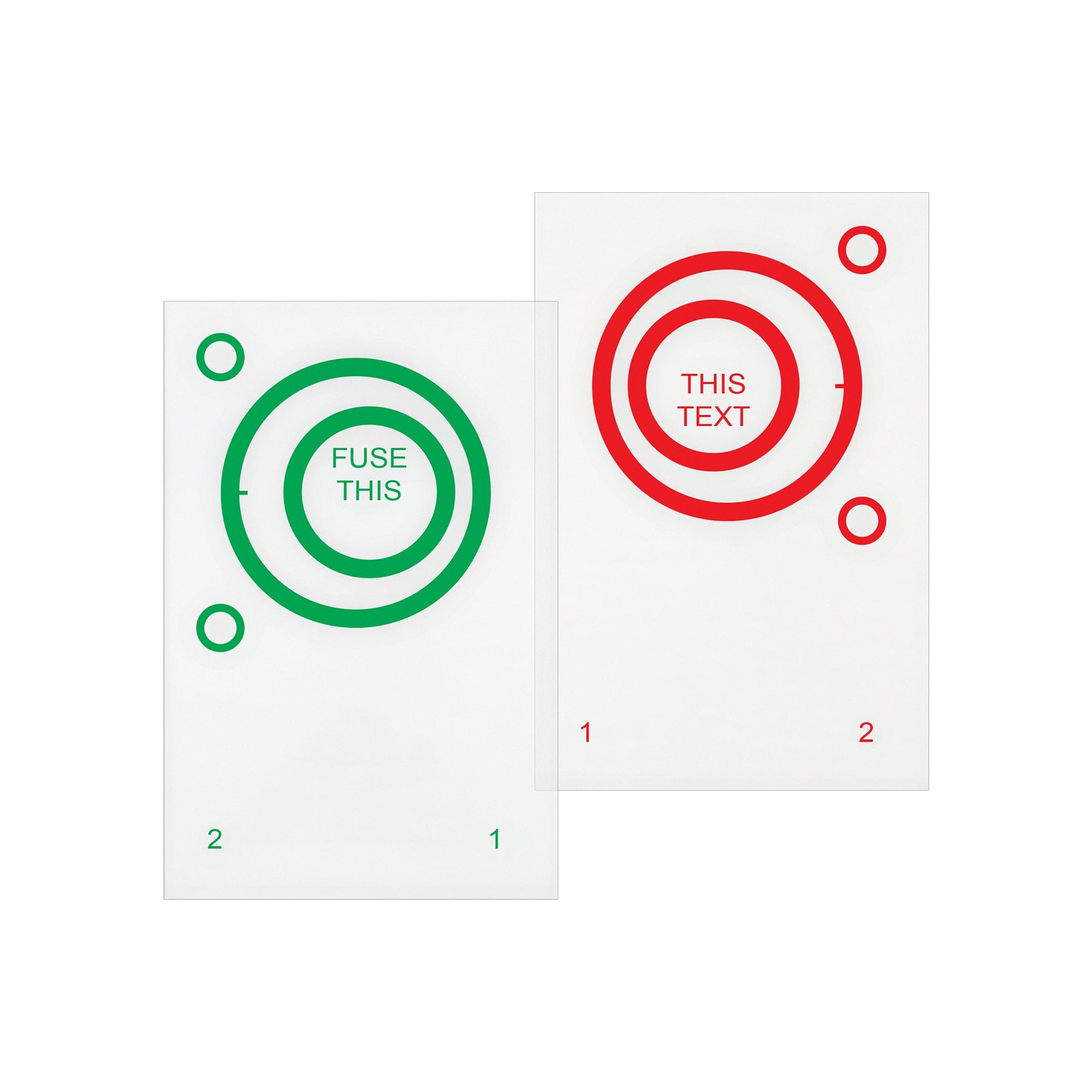 Good-Lite Therapeutic Aids Eccentric Circles: Red/Green-Clear, 1 Pair Eccentric Circles: 1 Pair
