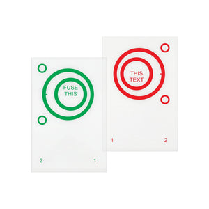 Good-Lite Therapeutic Aids Eccentric Circles: Red/Green-Clear, 1 Pair Eccentric Circles: 1 Pair