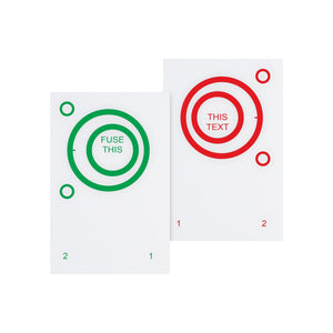 Good-Lite Therapeutic Aids Eccentric Circles: Red/Green-Paper, 1 Pair Eccentric Circles: 1 Pair