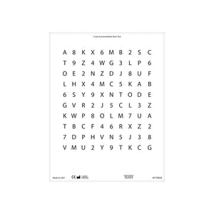 Good-Lite Therapeutic Aids Z-Axis Accommodative Rock Chart: Paper Distance Charts, Single Z-Axis Accommodative Rock Charts