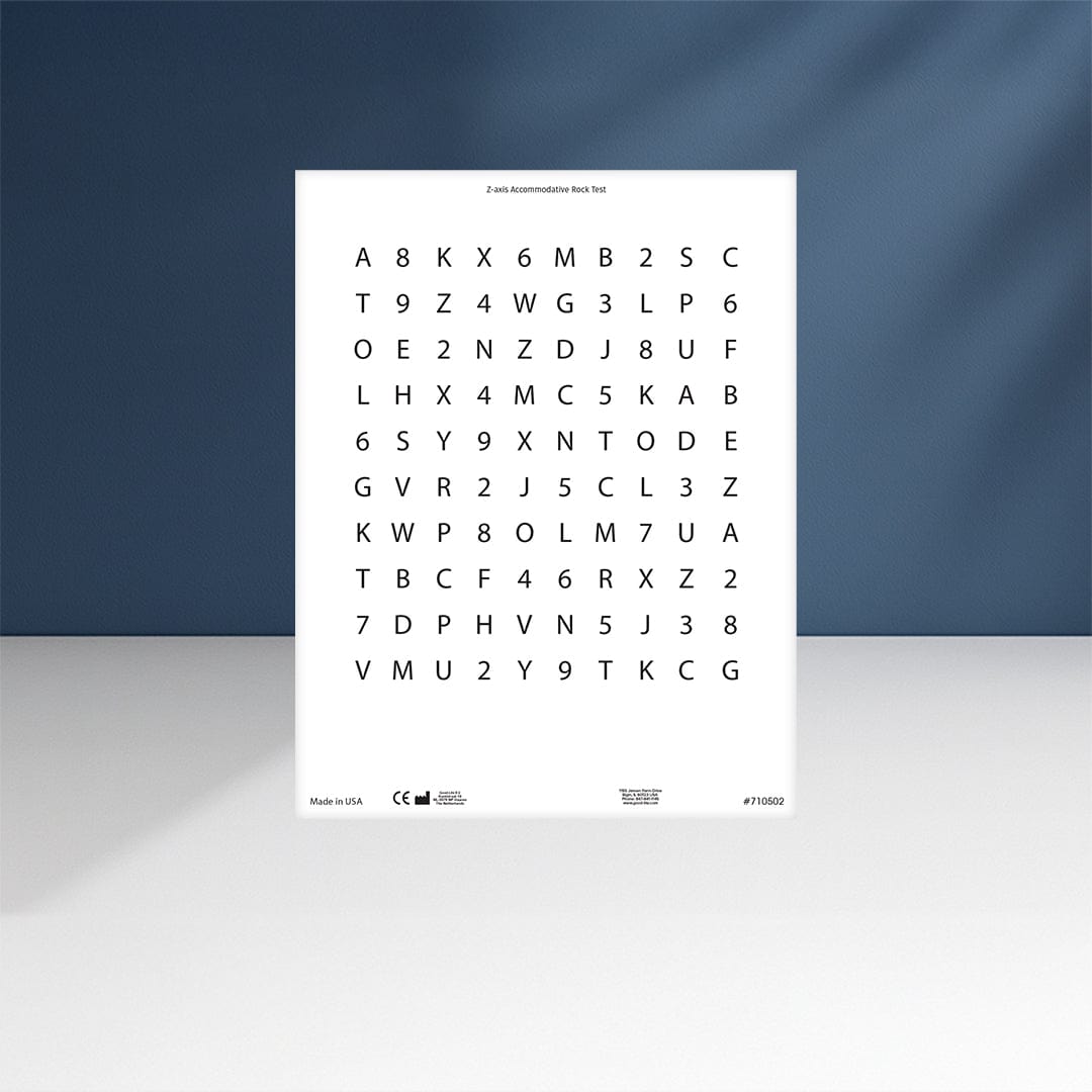 Z-Axis Accommodative Rock Chart – Good-Lite Co