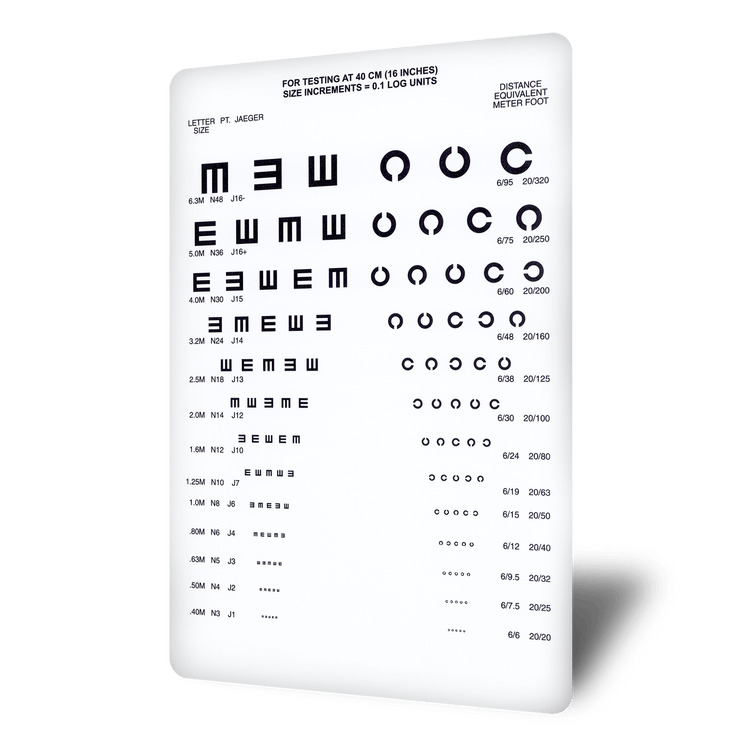 Good-Lite Tumbling E and Landolt C Near Vision Card