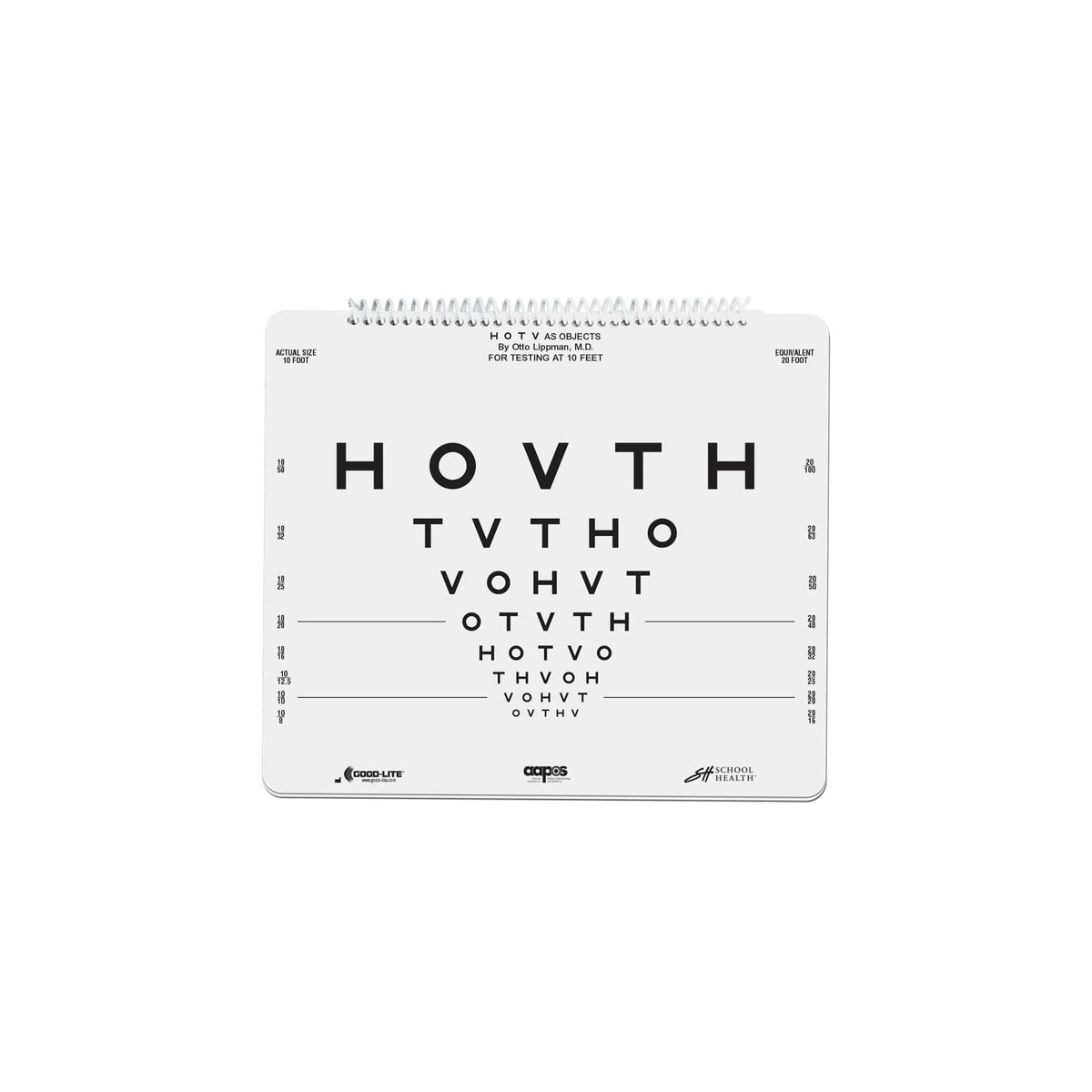 Good-Lite Vision Testing Aids AAPOS: Distance Charts with LEA SYMBOLS® and LEA NUMBERS® (10ft/3m)