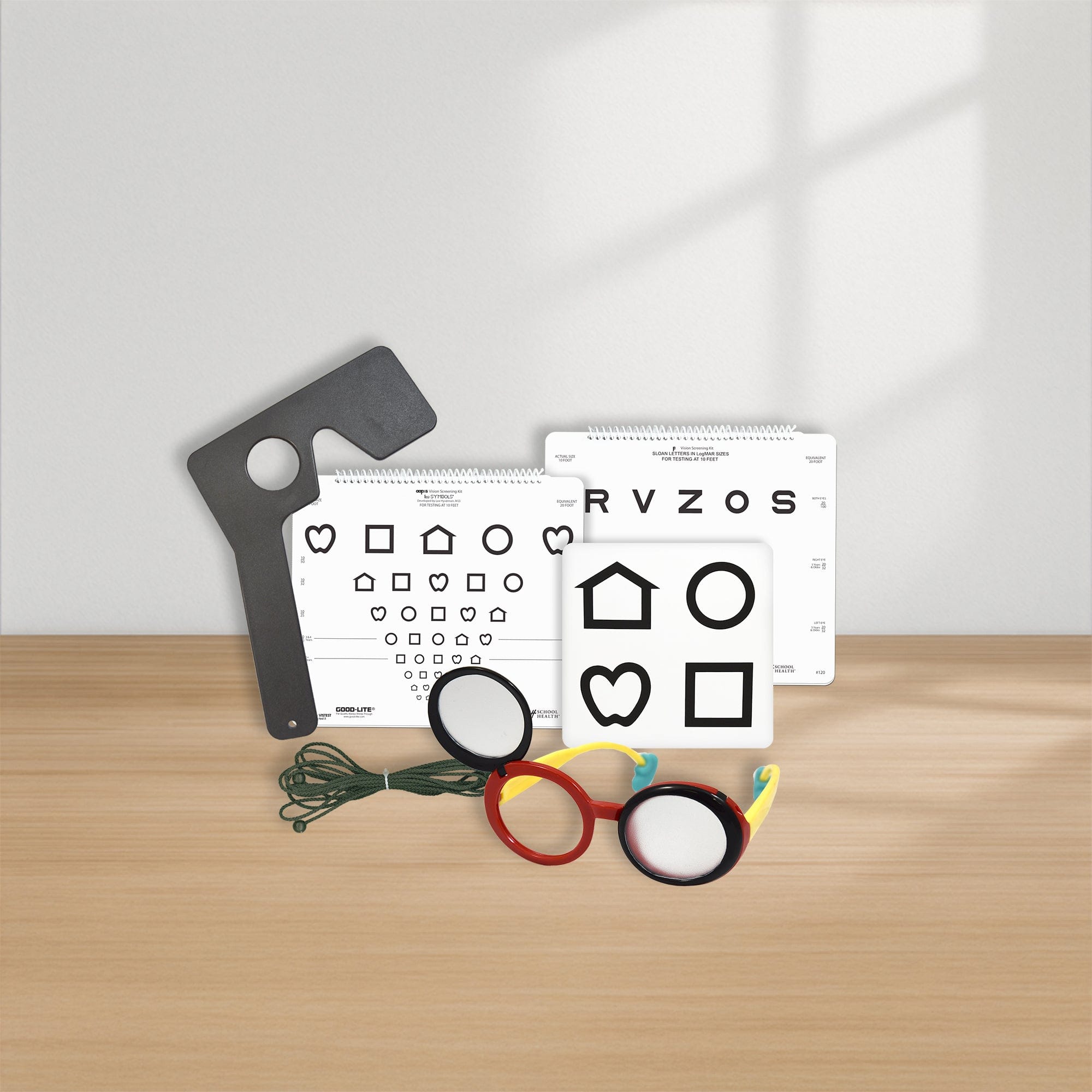 Good-Lite Vision Testing Aids AAPOS: Vision Screening Kit - LEA SYMBOLS® and Sloan Letters (10ft/3m)
