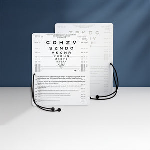 Good-Lite Vision Testing Aids Card(Near): Combination High and 10% Low Contrast Near Vision Card with Cord (16"/40cm)